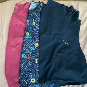 3 scrub tops - hold for thriftyshell